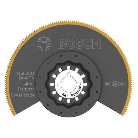 Bosch Oscillating Blade, Titanium, 3-1/2 in Size OSL312T