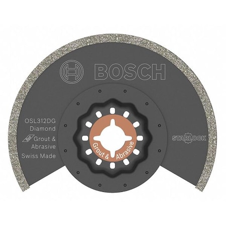 Bosch Oscillating Blade, Diamond Grit, 3 in. L OSL312DG