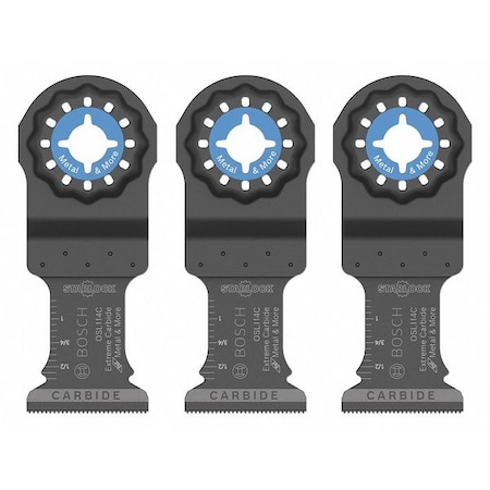 Bosch Oscillating Blade, Carbide, 4 in. L, PK3 OSL114C-3