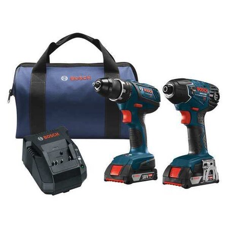 Bosch Cordless Combination Kit, 18V, Li-Ion CLPK232A-181
