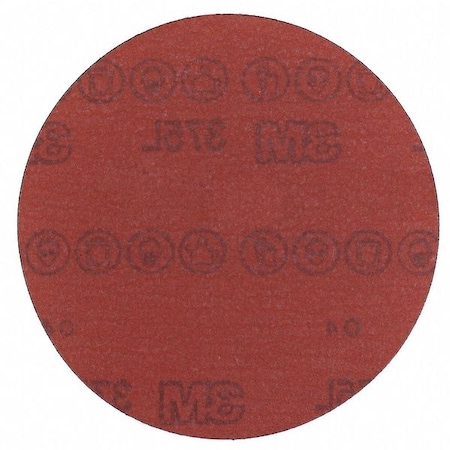 3M Hook-and-Loop Sanding Disc, 5" Dia, No Hole, Aluminum Oxide, P500 Grit, Coated Type, 375L 60440275711