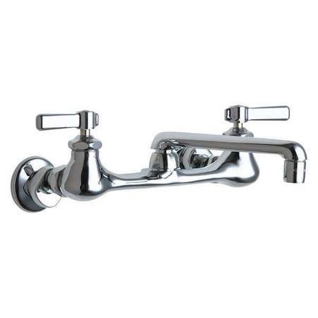 Chicago Faucet Manual Hot And Cold Water Sink Faucet, 7-1/4" - 8-3/4" Mount, Chrome plated 540-LDE35ABCP
