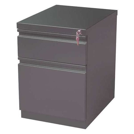 Hirsh 15" W 2 Drawer Desk Pedestal, Charcoal 19362