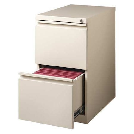 Hirsh 15" W 2 Drawer Desk Pedestal, Putty 19305
