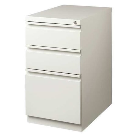 Hirsh 15 W 3 Drawer Desk Pedestal Light Gray 18576 Zoro Com