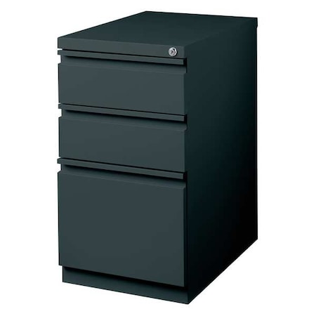 Hirsh 15" W 3 Drawer Desk Pedestal, Charcoal 19322