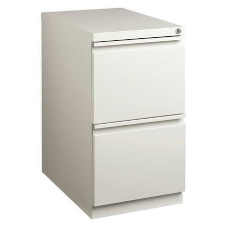 Hirsh 15" W 2 Drawer Desk Pedestal, Light Gray 18579