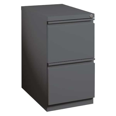 Hirsh 15" W 2 Drawer Desk Pedestal, Charcoal 19328