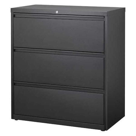 Hirsh 36 W 3 Drawer File Cabinet Black Letter Legal 17634