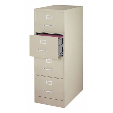 HIRSH 18" W 4 Drawer File Cabinet, Putty, Legal 16701