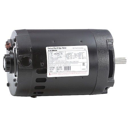 CENTURY Pool Pump Motor, 3-Phase, 1 HP, 56C Frame, 3450 rpm Nameplate RPM H513