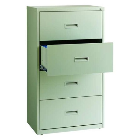 Hirsh 19440 399 99 30 W 4 Drawer Lateral File Cabinet Light Gray Letter Zoro Com
