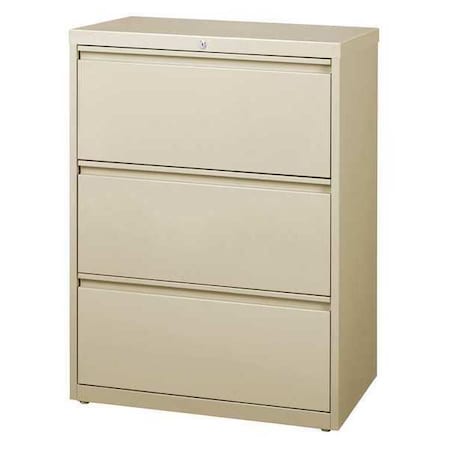 Hirsh 14973 401 34 30 W 3 Drawer Lateral File Cabinet Putty Letter Zoro Com