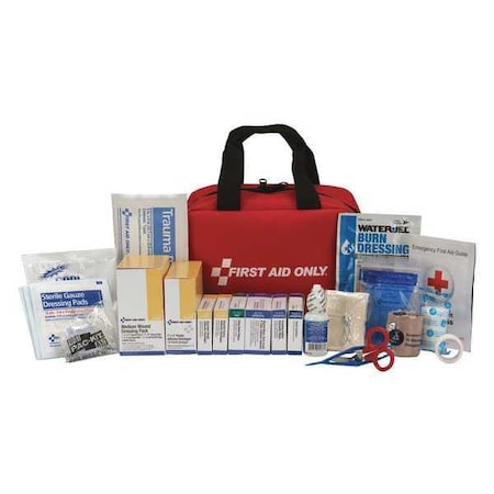 First Aid Only First Aid Kit and Housing, Nylon 223 Components, 50 People Served 90599