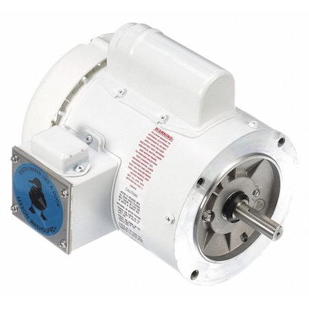 Leeson Washdown Motor, 1/2 HP, Face, 10-7/8 in. L 114313.00