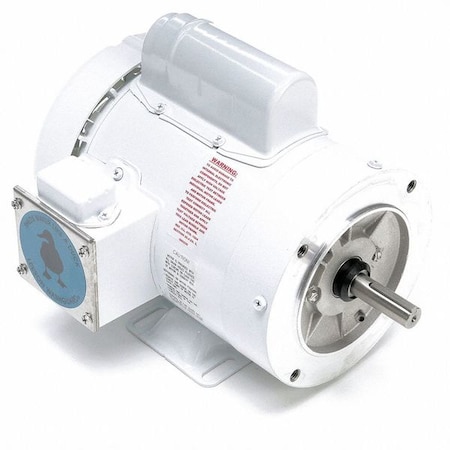 LEESON Washdown Motor, 1 HP, Face/Base, 11-7/8in.L 113583.00