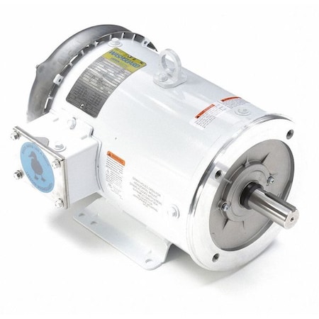 Leeson Washdown Motor, 7-1/2 HP, Face/Base, CWSE 132205.00