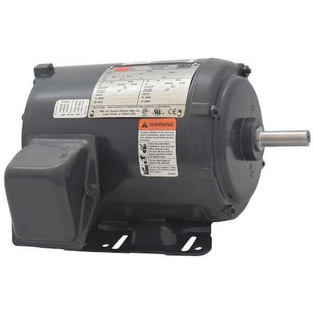 Dayton Three-Phase General Purpose Motor, 1 HP, 56H Frame, 230/460V AC Voltage, 1750 Nameplate RPM 48ZJ83