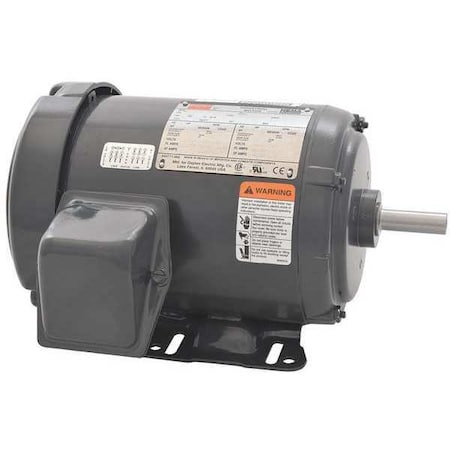 Dayton Three-Phase General Purpose Motor, 1 HP, 56H Frame, 208-230/460V AC Voltage, 1,155 Nameplate RPM 48ZJ85