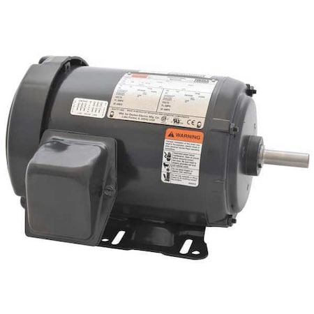 Dayton Three-Phase General Purpose Motor, 2 HP, 56H Frame, 208-230/460V AC Voltage, 3505 Nameplate RPM 48ZJ89