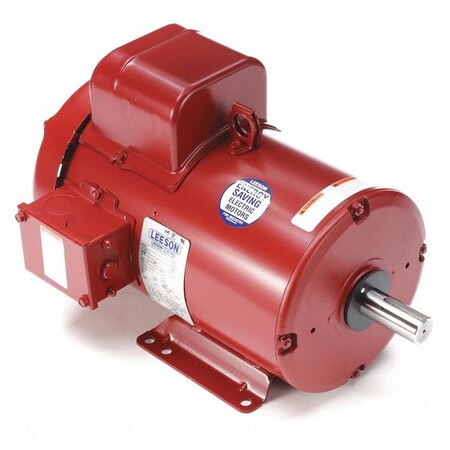 Leeson High Torque Farm Duty Motor, Capacitor-Start/Run, 5 HP, 230, 1740 Nameplate RPM, 184 Frame 131543.00