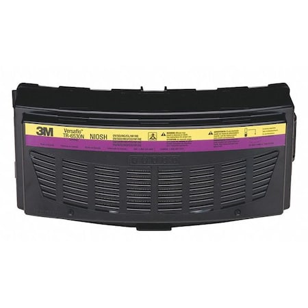 3M Filter, 3M Versaflo TR-600 Series, OV/AG/HEPA, Snap On/Off Connection, Magenta/Yellow, PK5 TR-6530N