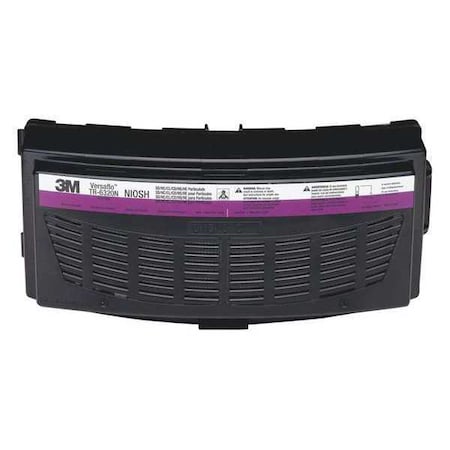 3M Versaflo Respirator Cartridge, White/Magenta, PK5 TR-6320N