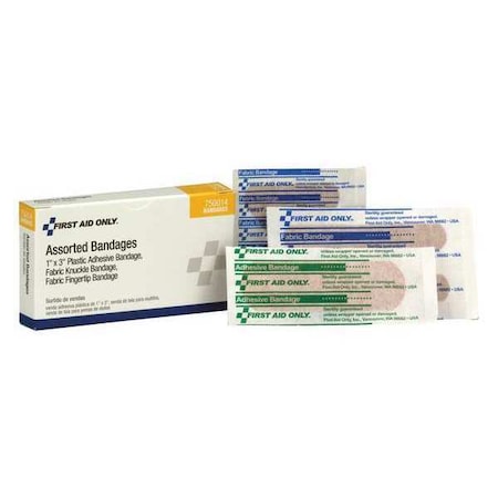First Aid Only Adhesive Bandages, Fabric, 4 in. L, PK6 750014