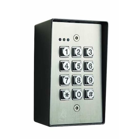 Alarm Controls Access Control Keypad, 4-7/8in H, SS KP-400