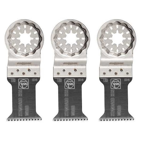 Fein Saw Plunge Blades, Stl, 1-3/8in. Size, PK3 63502133270