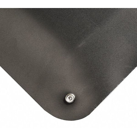 Wearwell Black Static Dissipative Mat, 9/16 in Thick 786