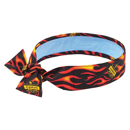 Ergodyne Cooling Tie Bandana, Universal, Flame 6700CT