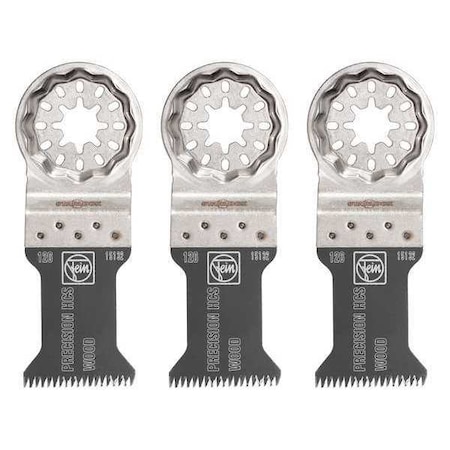 Fein Oscillating Saw Blades, 1-3/8In, PK3 63502126270