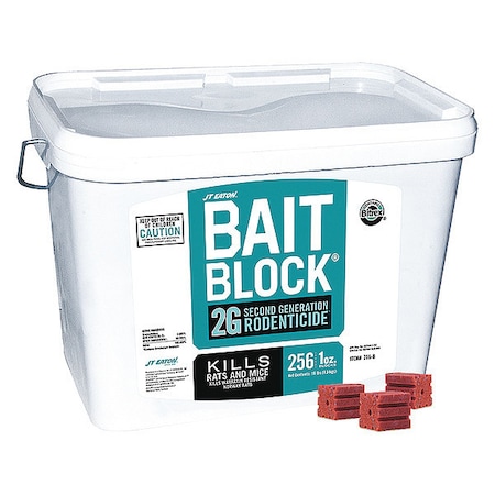 Jt Eaton Rodenticide, Blocks, Bromadiolone, 17.3 lb. 716-B