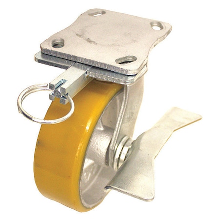 Zoro Select Plate Caster, 1200 lb. Ld Rating, Ball P25S-UY060KP-16-WB-DL-001