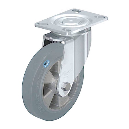 Zoro Select Plate Caster, 1100 lb. Ld Rating, Ball LH-ALEV 200K-16-SG