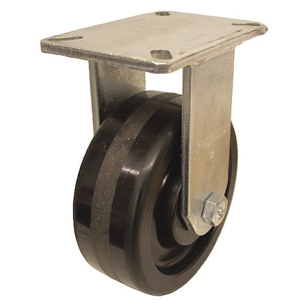 Zoro Select Plate Caster, Rigid, Phenolic, 8"H P27R-PH060R-18