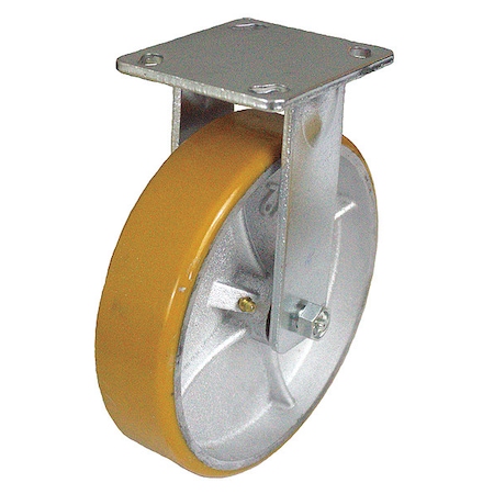 Zoro Select NSF-Listed Plate Caster, 700 lb. Ld Rating, Ball P21R-UY040KP-14