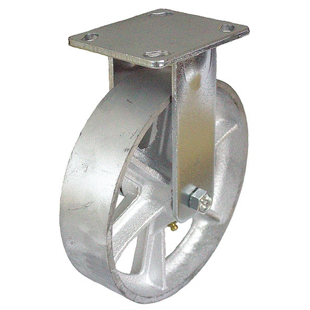 Zoro Select NSF-Listed Plate Caster, 700 lb. Ld Rating, Roller P21R-C040R-14