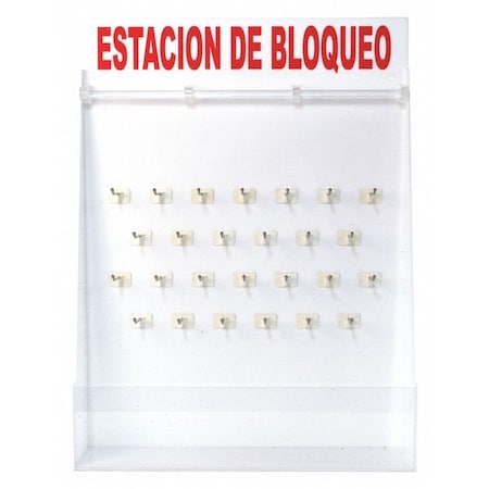 Brady Lockout Board, 26" H x 19-1/2" W 121509