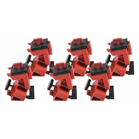 Brady Single Pole Breaker Lockout, Circuit Breaker with Standard Nylon Cable Ties, 480/600V AC, 1 Poles 148686