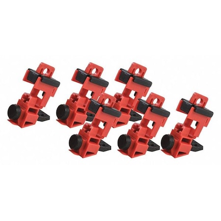 Brady Single Pole Breaker Lockout, Circuit Breaker with Standard Nylon Cable Ties, 120/277V AC, 1 Poles 148699