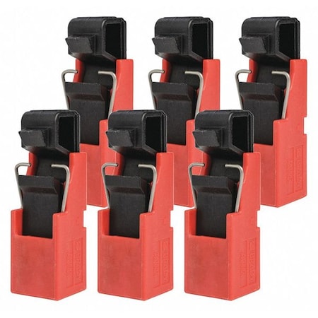 Brady Circuit Breaker Lockout Rail, Circuit Breaker with Standard Nylon Cable Ties, 120/277V AC, 1 Poles 148700