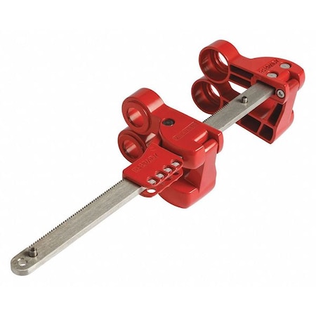 Brady Blind Flange Lockout Device, Red 149228