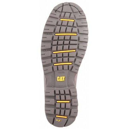 Cat Footwear Women's 8-Inch Work Boot, 10 M, Steel Toe, 8 in H, Gray, P90565 P90565