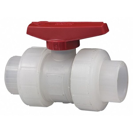 Chemtrol Manual 2-Way Ball Valve, Socket, Polypro MN913A8