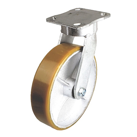 Zoro Select Plate Caster, 1200 lb. Ld Rating, Ball P25R-UY060KP-14-001