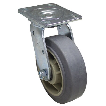 Plate Caster, 500 lb. Ld Rating, Roller