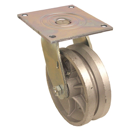 Zoro Select Plate Caster, 1000 lb. Ld Rating, Roller P21S-C060R-15-VG1