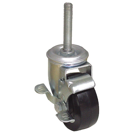 Zoro Select Stem Caster, 1/2" Stem Dia., 325 lb. Ld P12S-R040D-ST9-WB